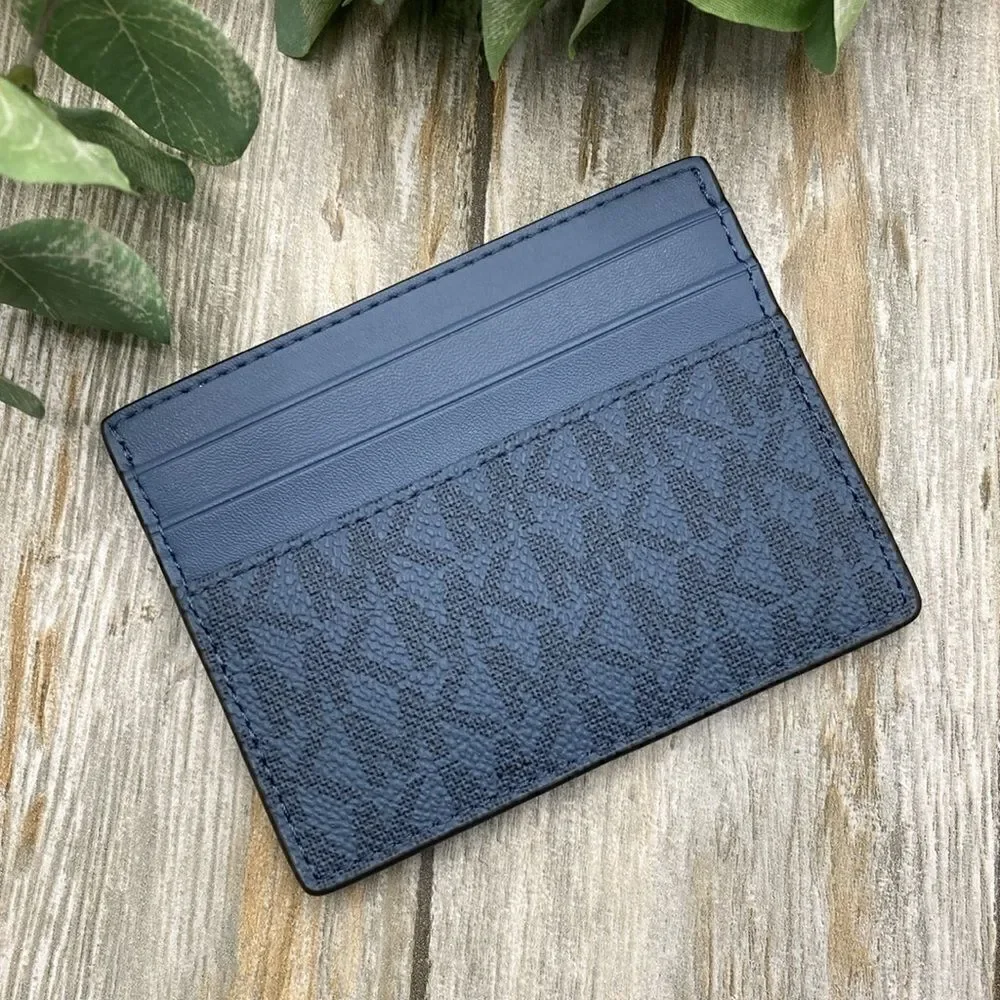 Michael Kors Cooper Graphic Logo Tall Card Case Bag Wallet Purse